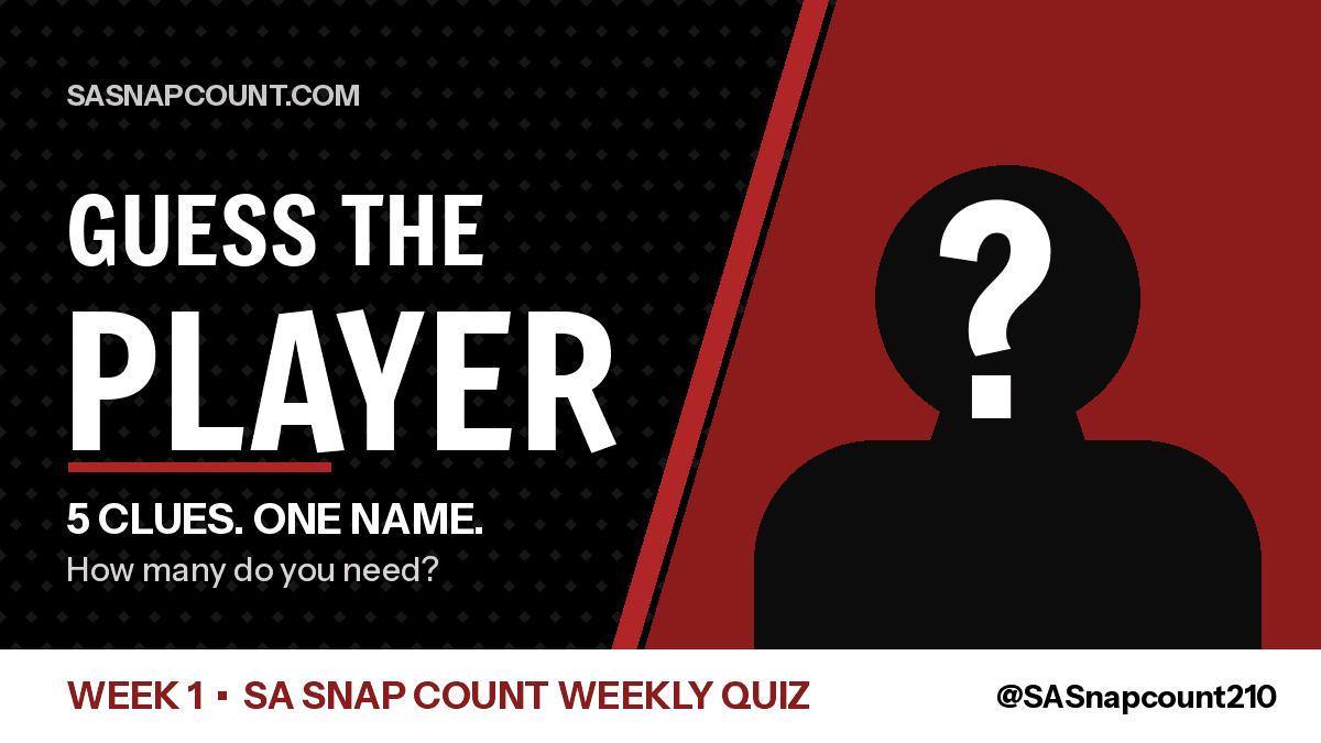 SA Snap Count Guess the Player Week 1 graphic